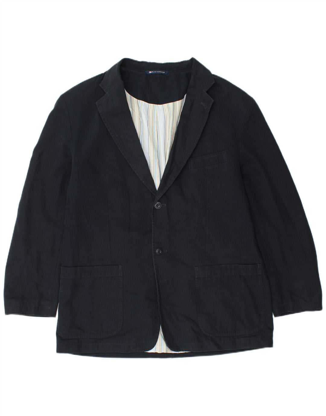 Marks & Spencer Herren-Blazer mit 2 Knöpfen, Gr. 40, Marineblau, Viskose, Größe L