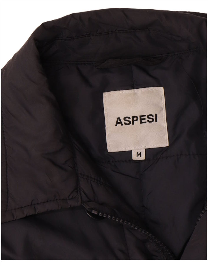 Aspesi Herren-Utility-Jacke UK 38 Medium Navy Blue Polyamid