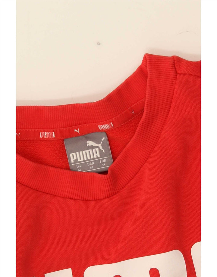 Puma Herren Grafik-Sweatshirt-Pullover Mittelrot