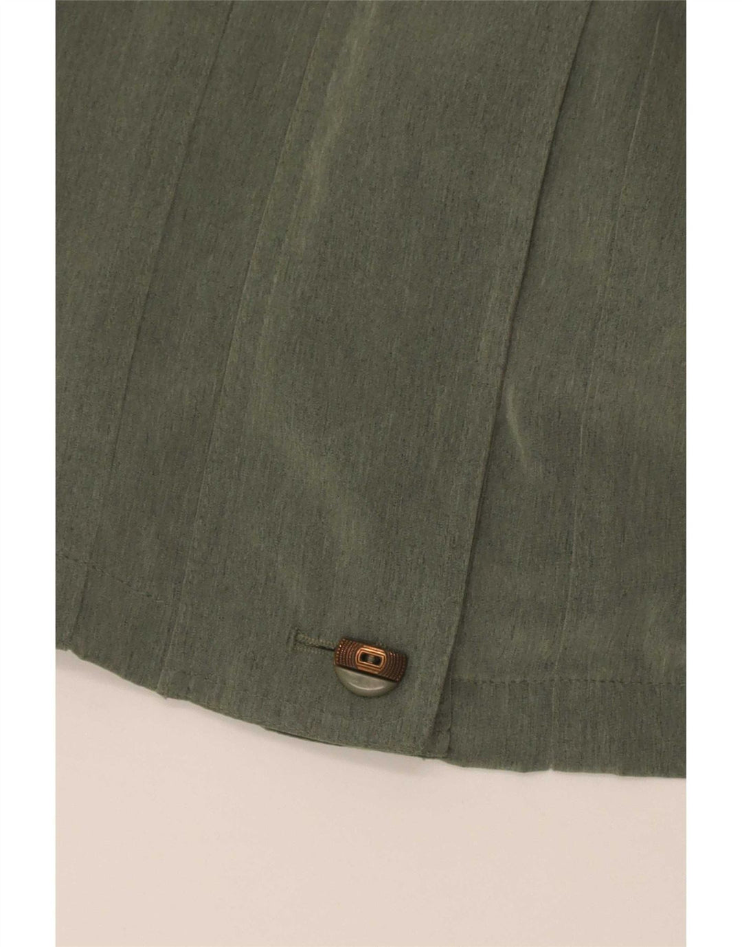 Vintage Damen Mantel UK 14 Großes grünes Polyester