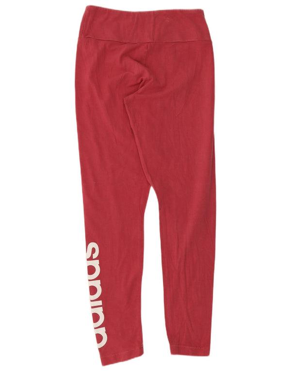 Adidas Damen Graphic Leggings UK 8/10 Small Pink