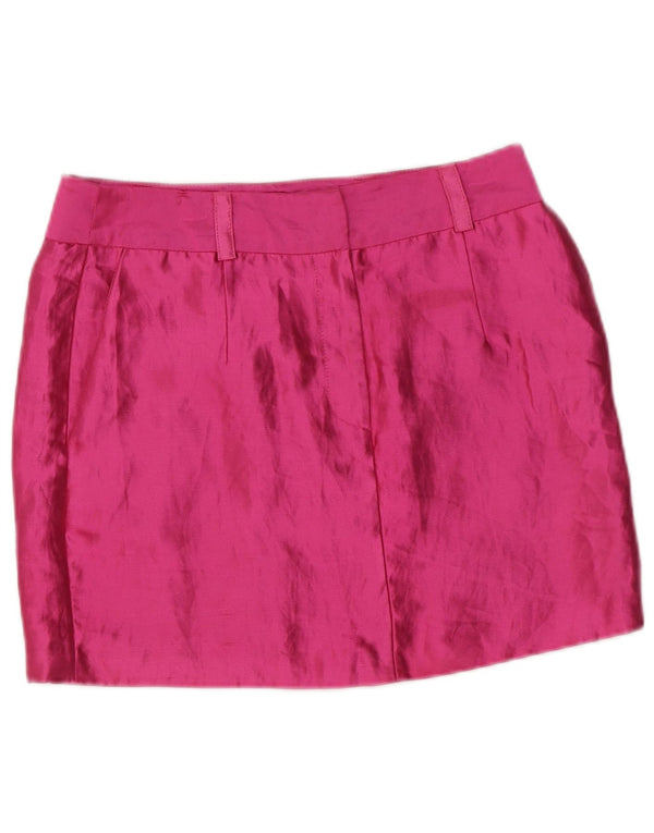Topshop Damen Minirock UK 10 Small W30 Rosa