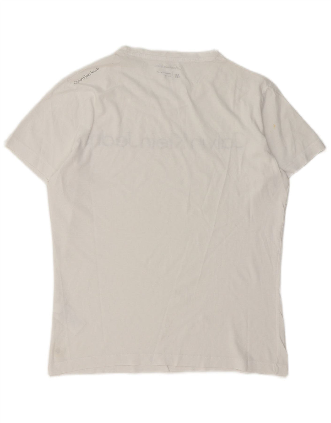 Calvin Klein Jeans Herren-T-Shirt mit Grafik, mittelweiße Baumwolle