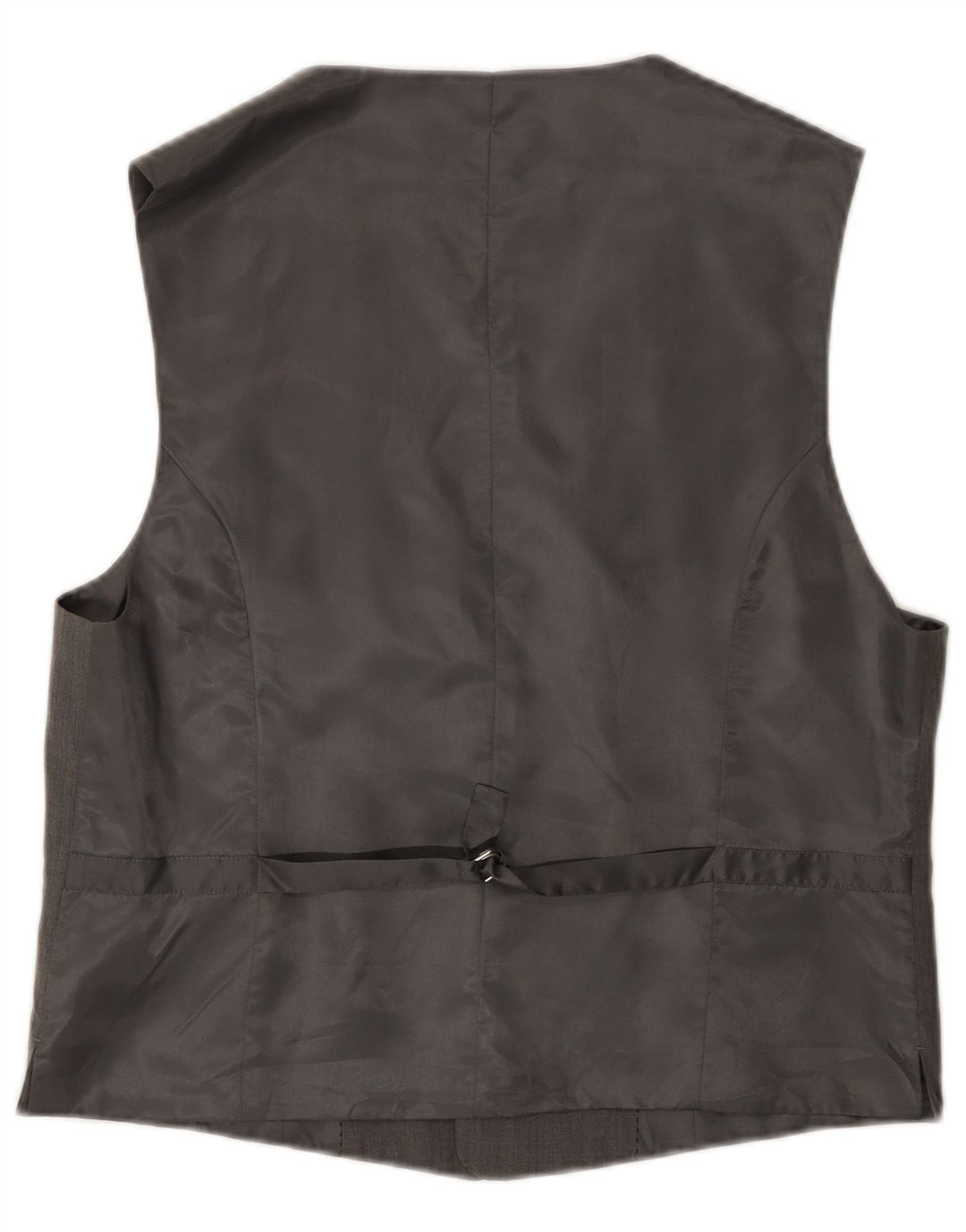 Benetton Herrenweste IT 54 XL graue Wolle