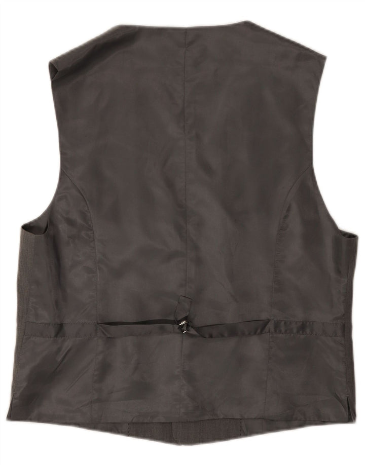 Benetton Herrenweste IT 54 XL graue Wolle