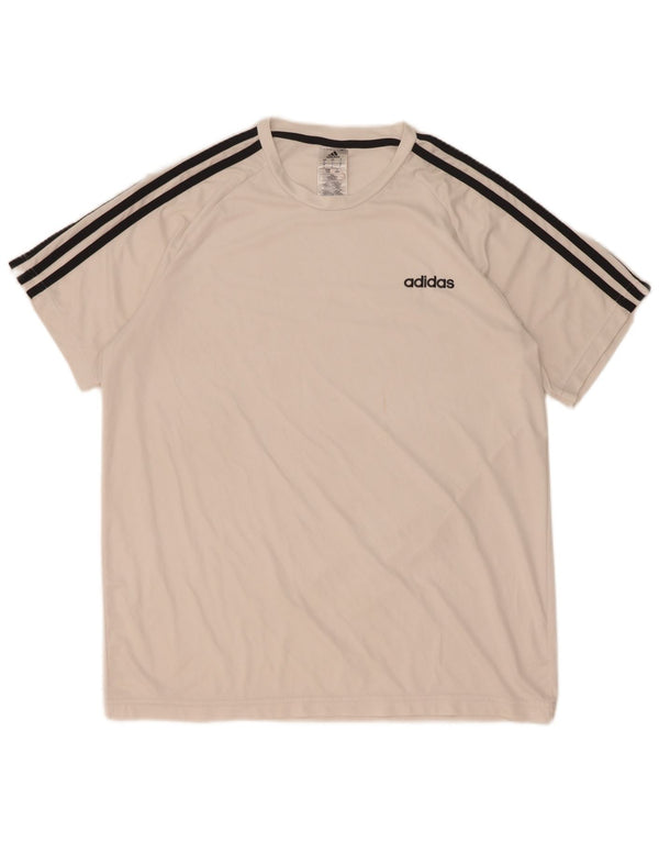 Adidas Herren Aeroready T-Shirt Top Large Weiß Polyester