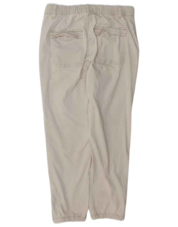 Marks & Spencer Damen Joggers Hose UK 12 Medium W32 L26 Beige Baumwolle