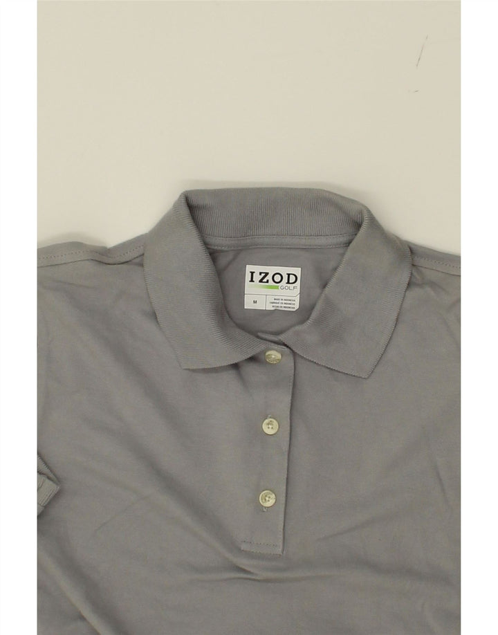 IZOD Womens Polo Shirt UK 14 Medium Grey Cotton Vintage Izod and Second-Hand Izod from Messina Hembry 