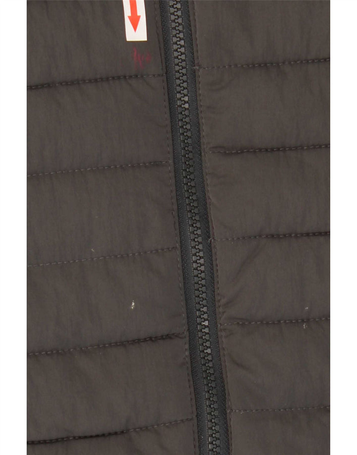 Berghaus Wattierte Jacke mit Kapuze für Jungen, 14–15 Jahre, graues Colourblock-Polyester