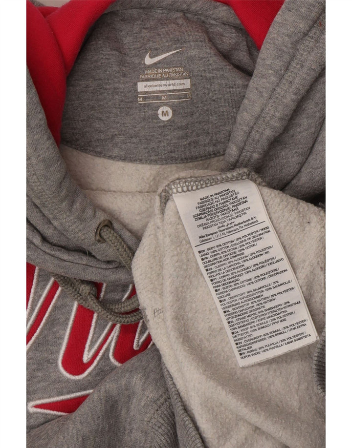 Nike Herren-Kapuzenpullover mit Grafik, mittelgraue Baumwolle