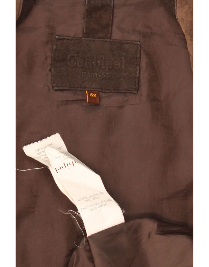 Conbipel Herren Wildlederjacke IT 52 Großes braunes Leder