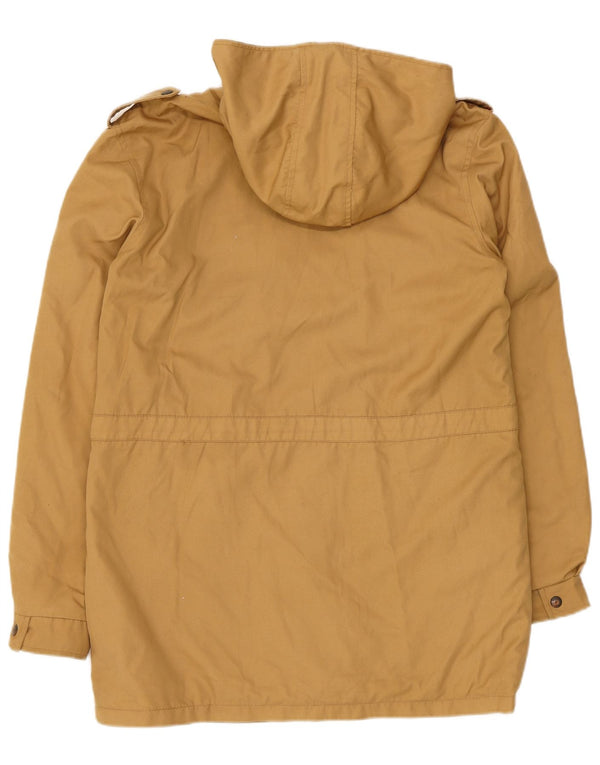 Vintage Herren Kapuzenparka Jacke UK 38 Medium Beige