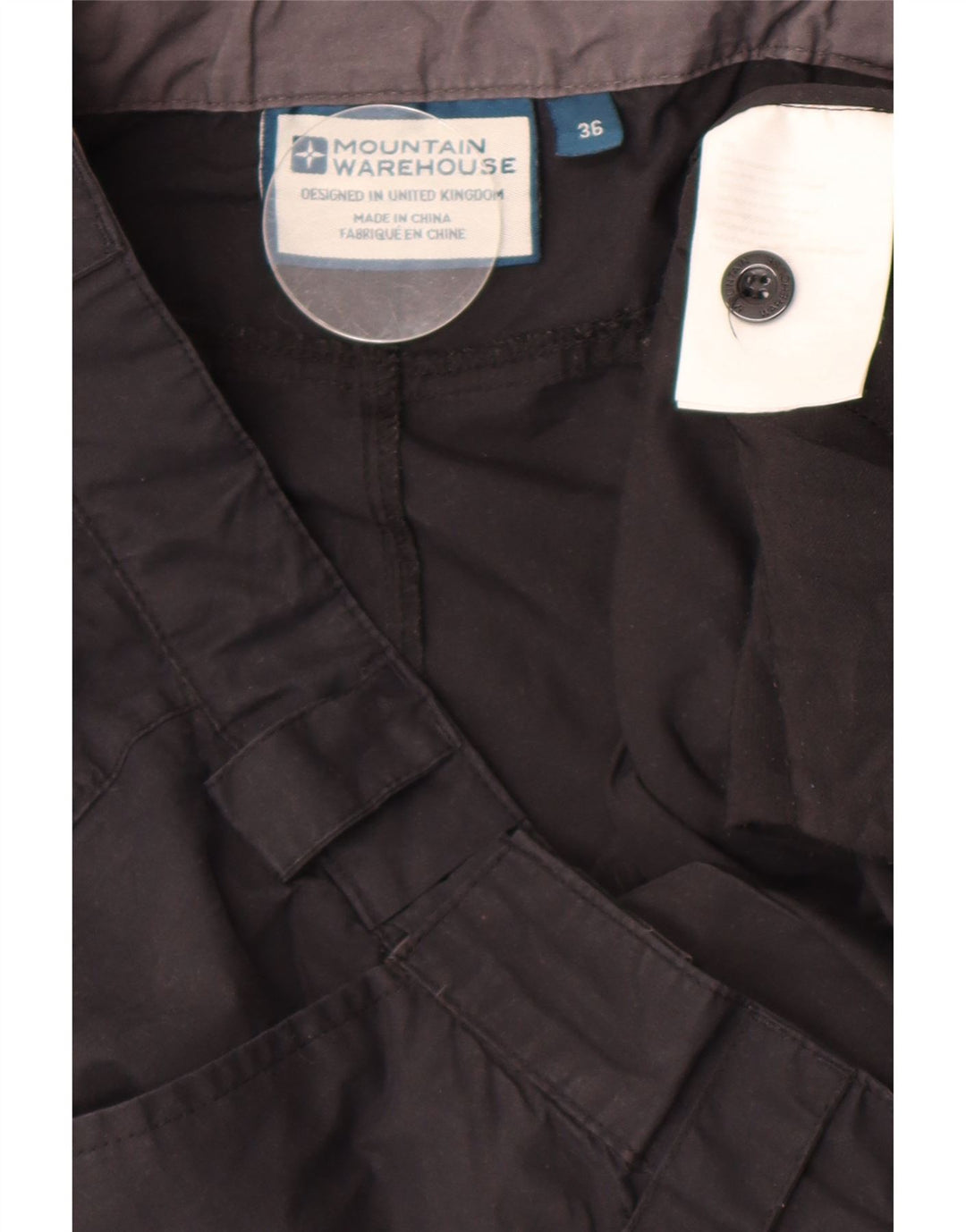 Mountain Warehouse Gerade Herren-Cargohose, W36, L31, Schwarz, Polyester