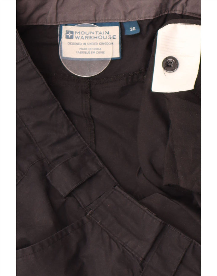 Mountain Warehouse Gerade Herren-Cargohose, W36, L31, Schwarz, Polyester