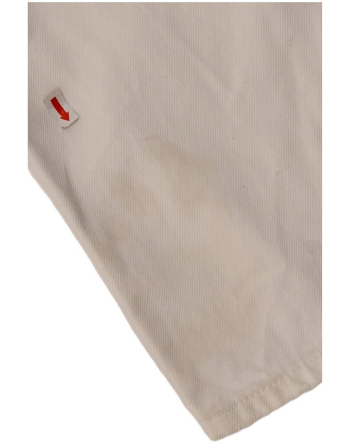 TOMMY HILFIGER Damen Distressed Straight Jeans W29 L28 Weiße Baumwolle