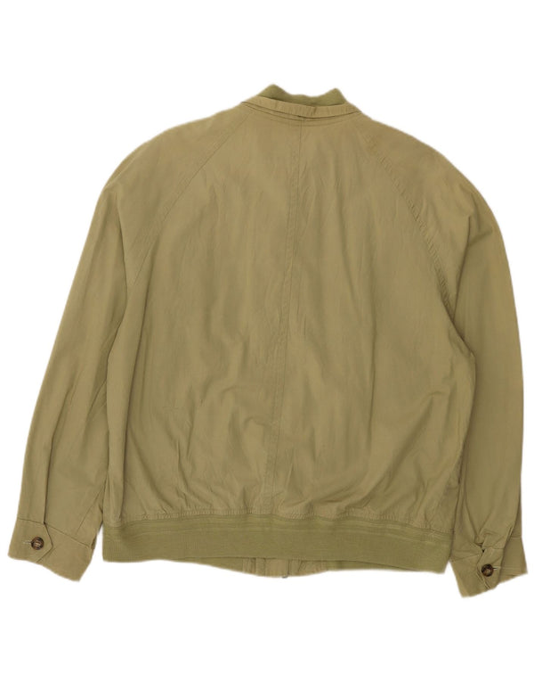 Grüne Blätter Herren Bomberjacke IT 48 Medium Khaki Baumwolle