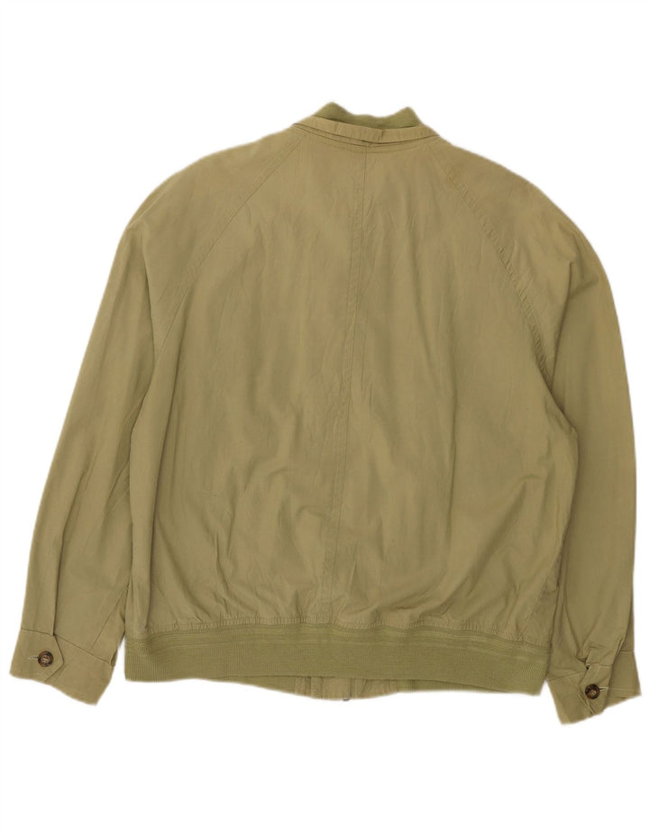 Grüne Blätter Herren Bomberjacke IT 48 Medium Khaki Baumwolle