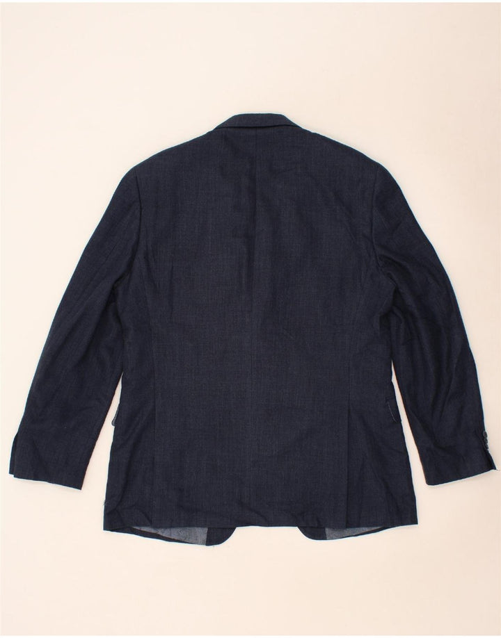 MICHAEL KORS Mens 2 Button Blazer Jacket UK 42 XL Navy Blue Polyester Vintage Michael Kors and Second-Hand Michael Kors from Messina Hembry 