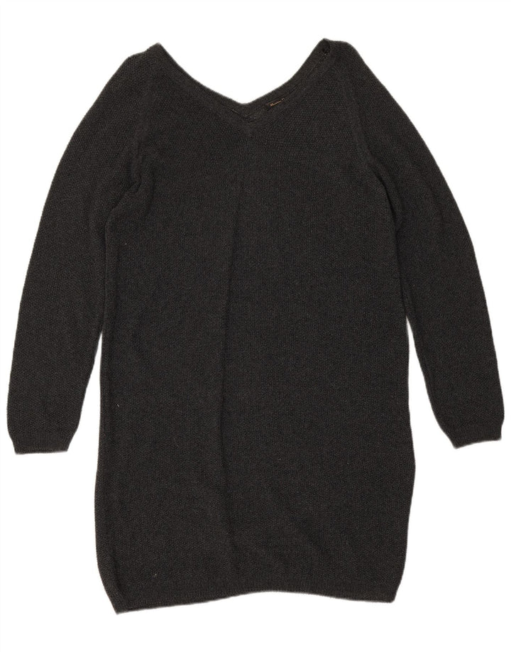 Massimo Dutti Damen Pulloverkleid UK 14 Mittelgrau