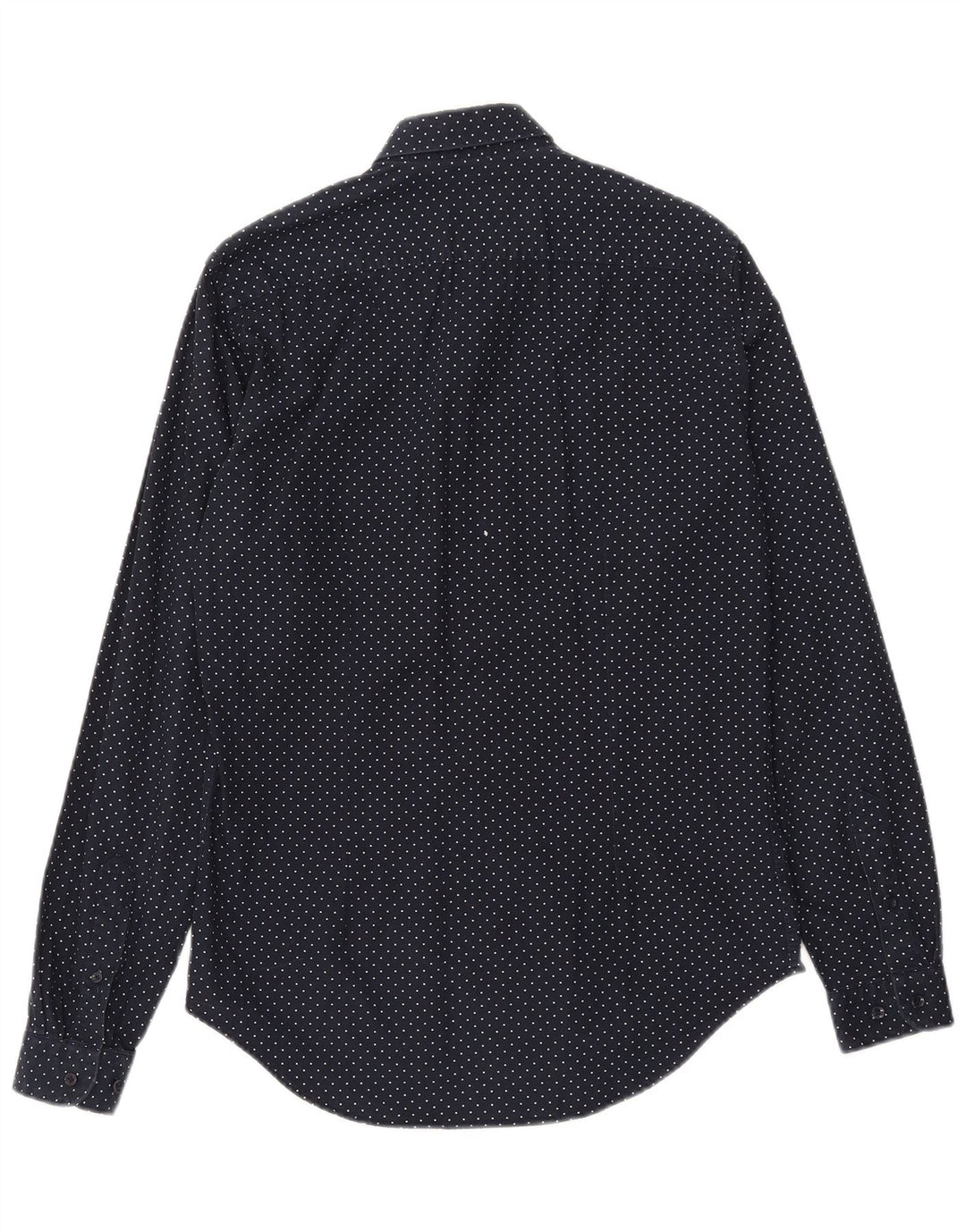 ZARA Herren Slim Fit Hemd Medium Marineblau Geometrisch