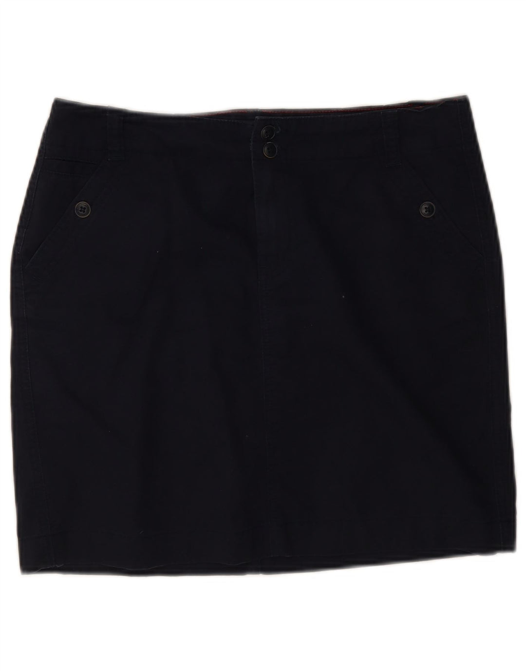 Tommy Hilfiger Damen Minirock US 6 Medium W30 Marineblaue Baumwolle