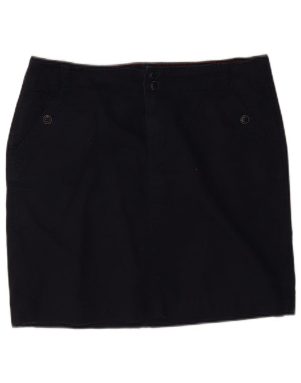 Tommy Hilfiger Damen Minirock US 6 Medium W30 Marineblaue Baumwolle