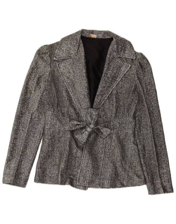 Vintage Mädchen Blazer Jacke 9-10 Jahre Grau
