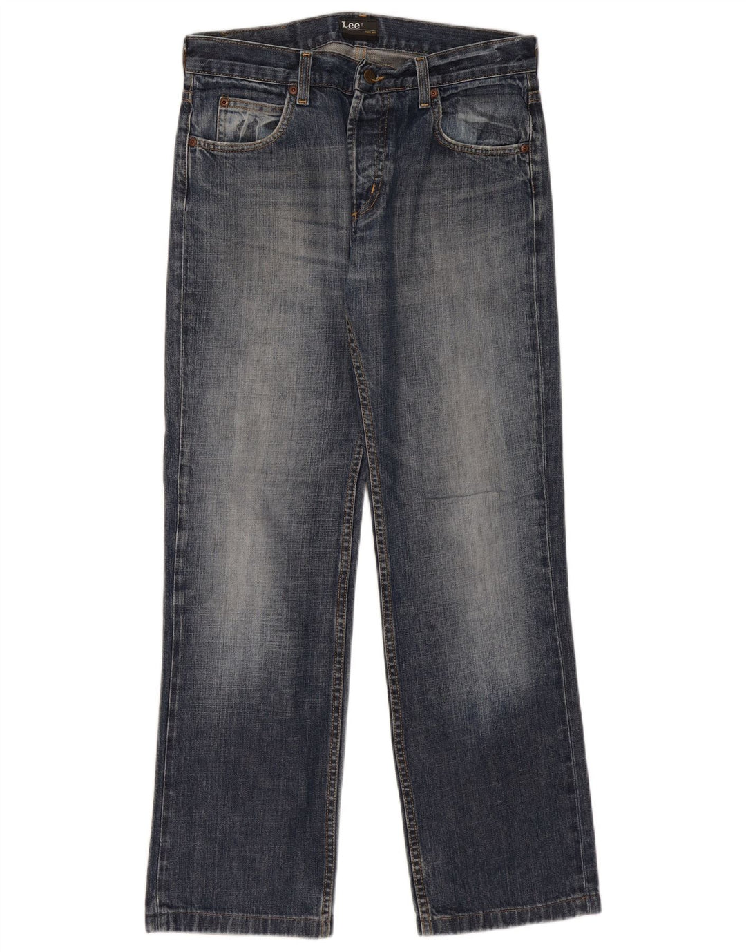 LEE Herren Seattle Straight Jeans W33 L31 Blaue Baumwolle