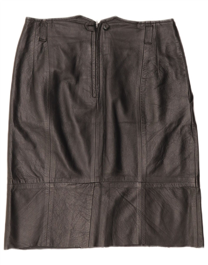 Blacky Dress Damen Lederrock EU 38 Medium W28 Schwarzes Leder