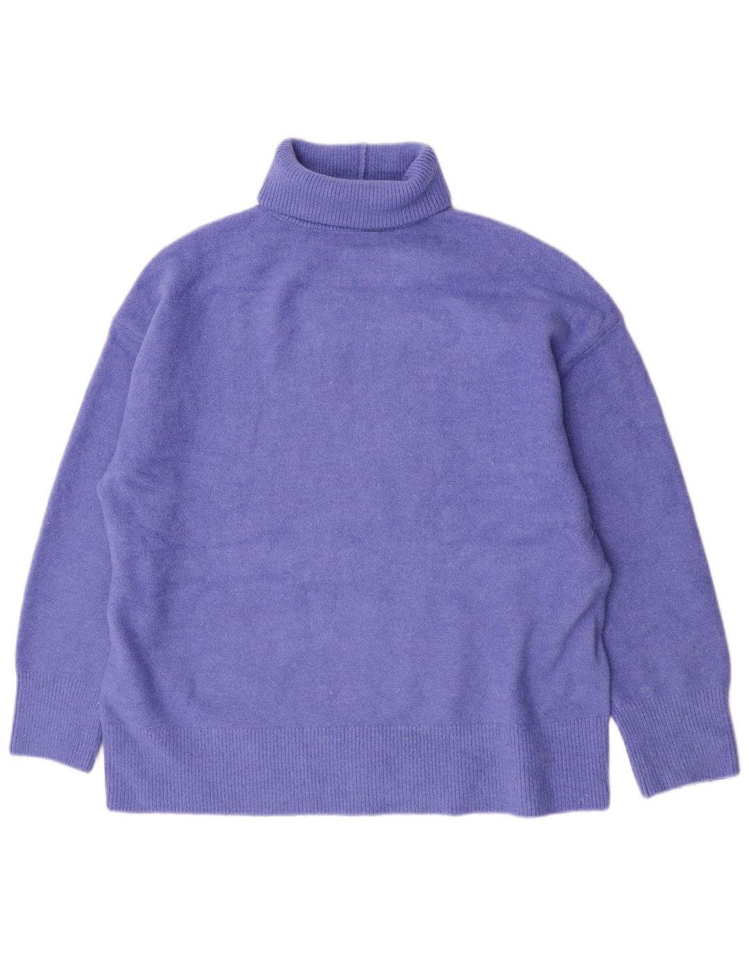 Übergroßer Rollkragenpullover von Zara für Damen, Gr. 14, Mittellila, Acryl