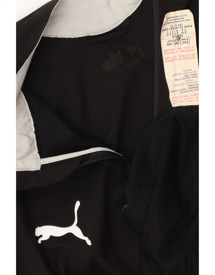 PUMA Herren-Trainingsanzug-Top-Jacke, mittelschwarzes Polyester