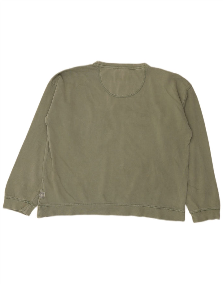 Fat Face Damen-Sweatshirt-Pullover, Gr. 14, Größe L, Khaki, Baumwolle