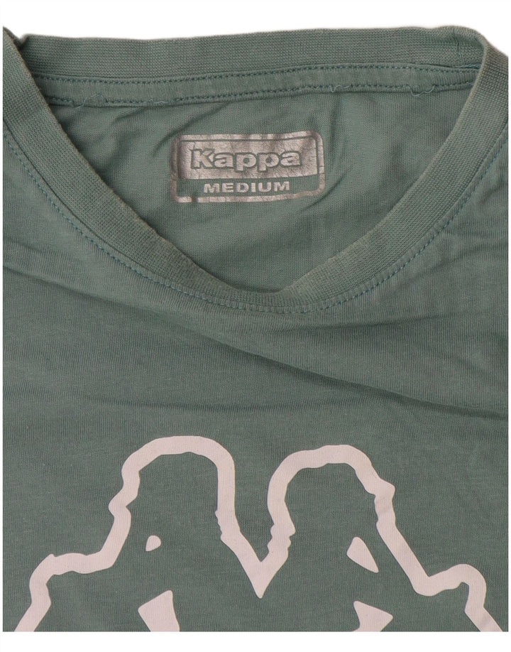 Kappa Damen Graphic T-Shirt Top UK 14 Mittelgrün