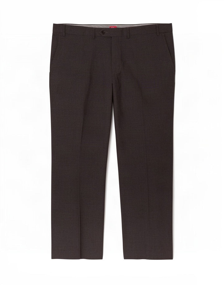 Gerade Herren-Anzughose von Marks & Spencer, W42, L29, Grau mit Hahnentrittmuster