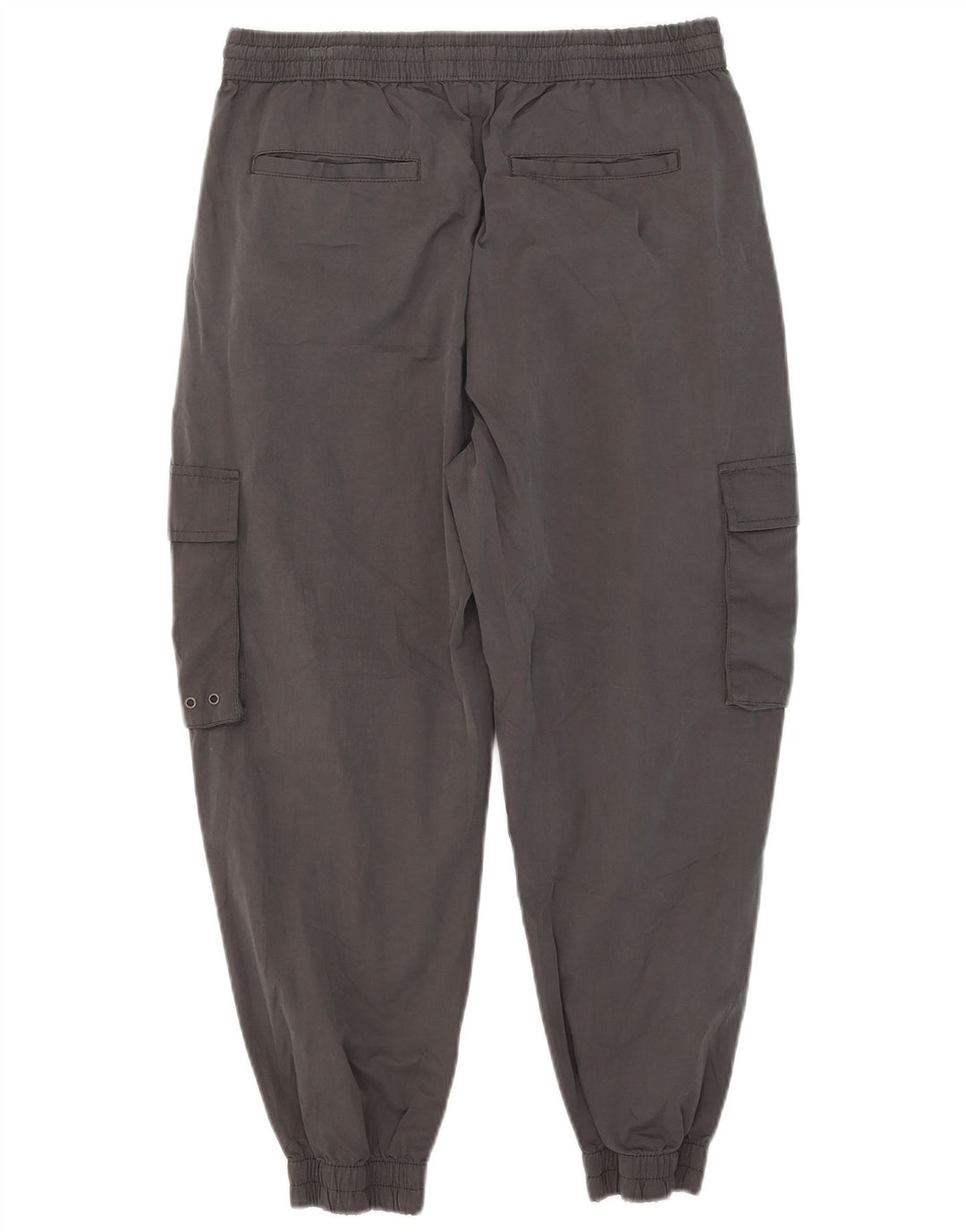 Zara Herren Crop Jogger Cargohose, Größe L, W32, L24, Grau, Polyester