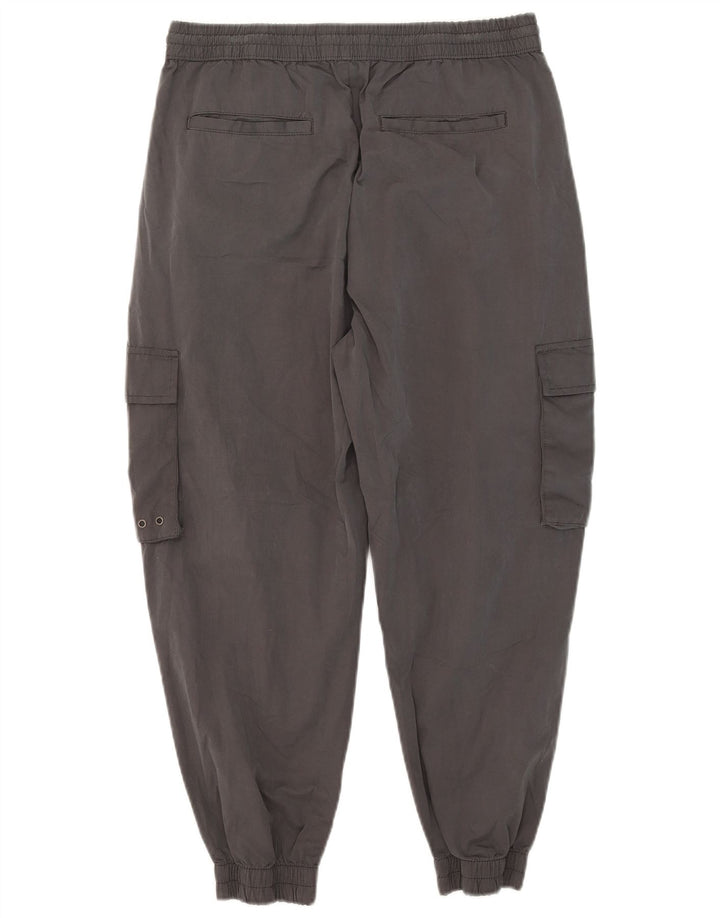 Zara Herren Crop Jogger Cargohose, Größe L, W32, L24, Grau, Polyester