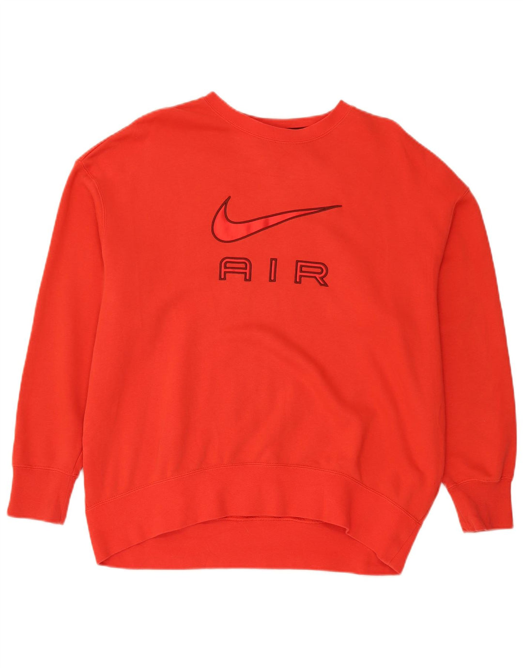 Nike Herren-Sweatshirt mit Grafik, lockerer Passform, mittelrote Baumwolle