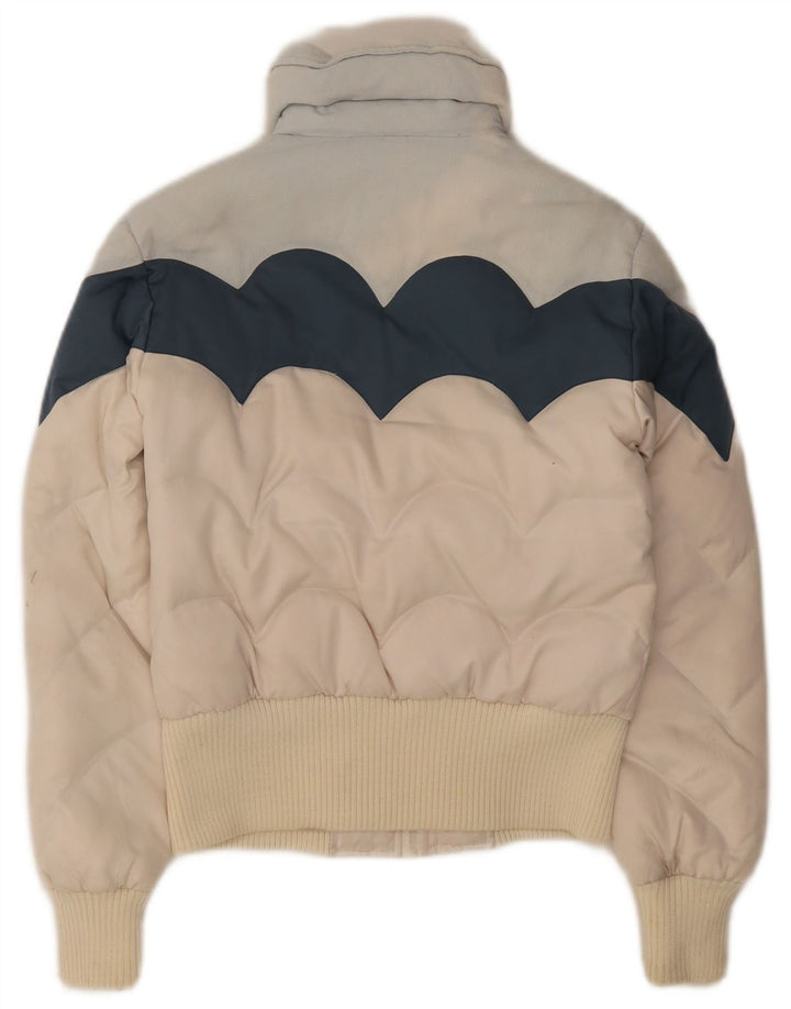 Levi's Wattierte Damenjacke UK 6 XS Weißer Colourblock-Polyester