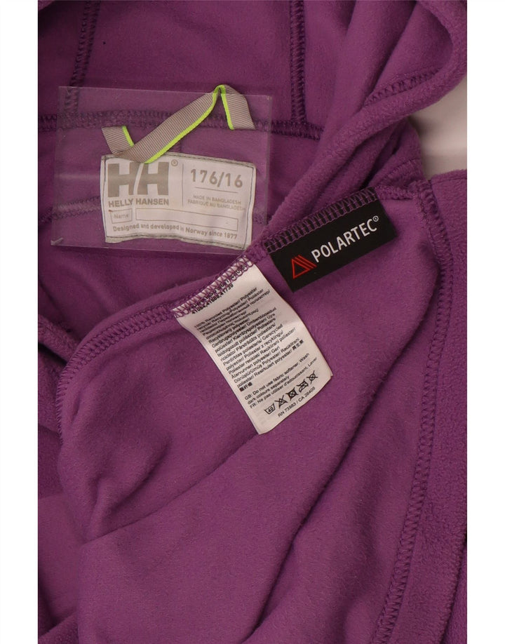 HELLY HANSEN Mädchen-Fleecepullover mit Grafik, 15–16 Jahre, lila, Polyester