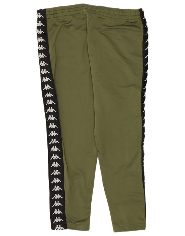 Kappa Womens Graphic Trainingshose UK 10 Small Khaki Colourblock