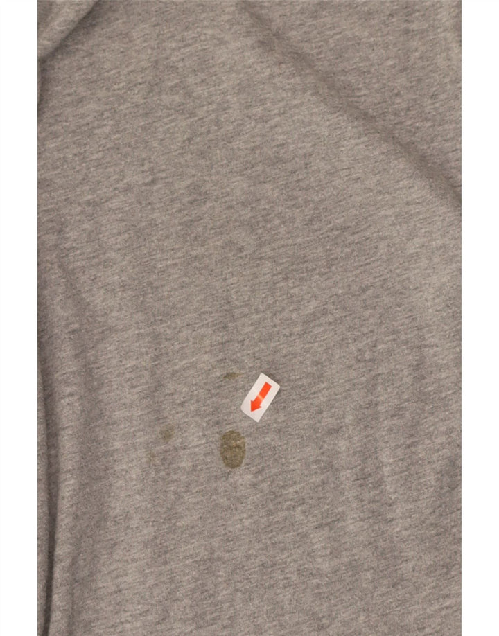 NIKE Mens Graphic T-Shirt Top Medium Grey Cotton