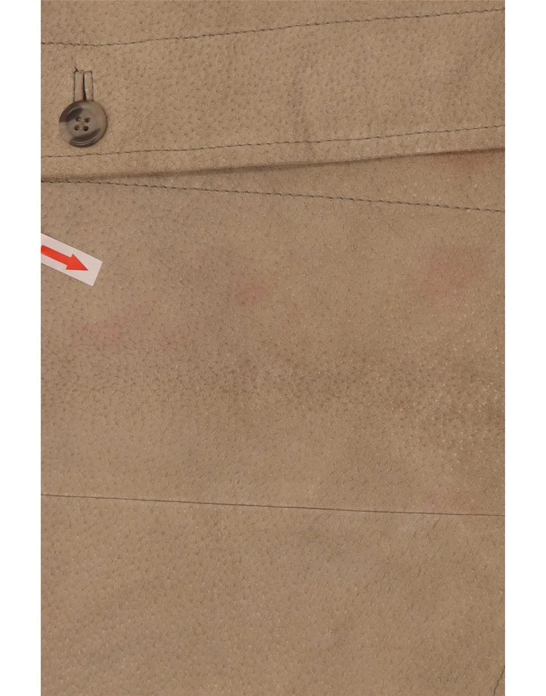 M. Flues Herren Overshirt Wildlederhemd Großes Beige Leder
