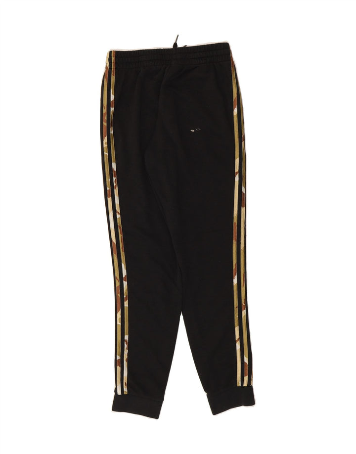 ADIDAS Womens Tracksuit Trousers Joggers Small  Black Cotton Vintage Adidas and Second-Hand Adidas from Messina Hembry 