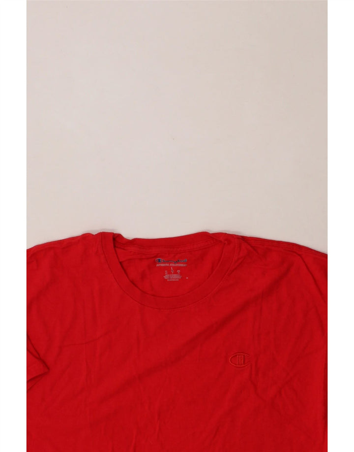 CHAMPION Mens T-Shirt Top Large Red Cotton Vintage Champion and Second-Hand Champion from Messina Hembry 