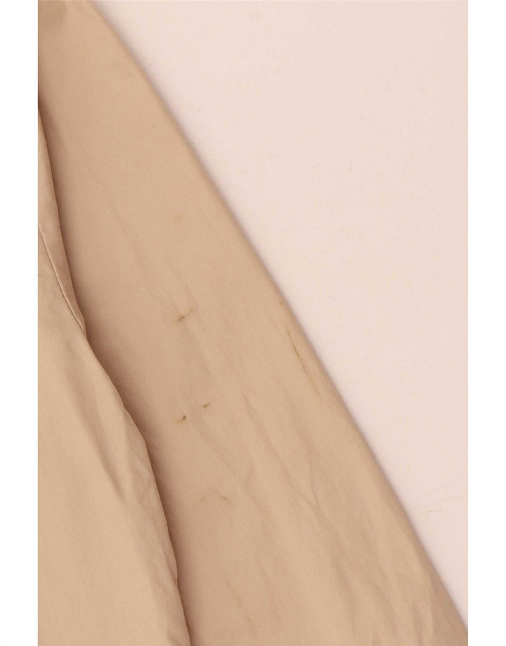 Zara Damen-Hemd UK 14 Mittelbeige Baumwolle