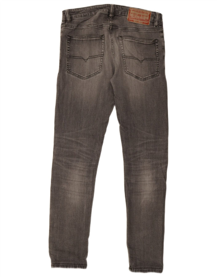 Diesel Herren Slim Jeans W30 L31 Graue Baumwolle