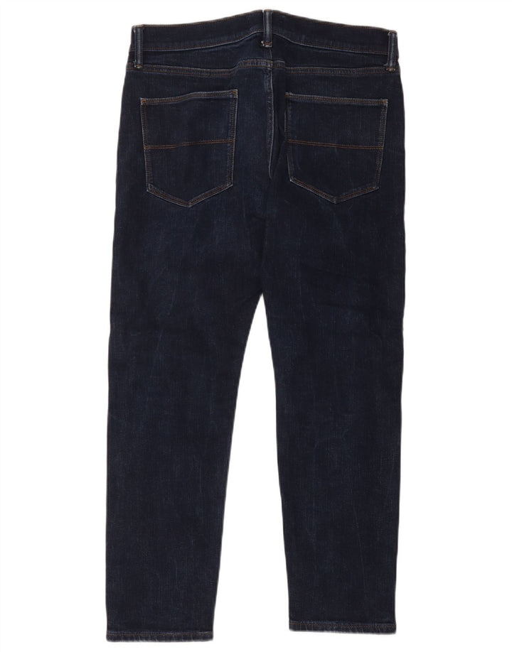 Marks & Spencer Damen Slim Jeans W32 L29 Marineblau Baumwolle