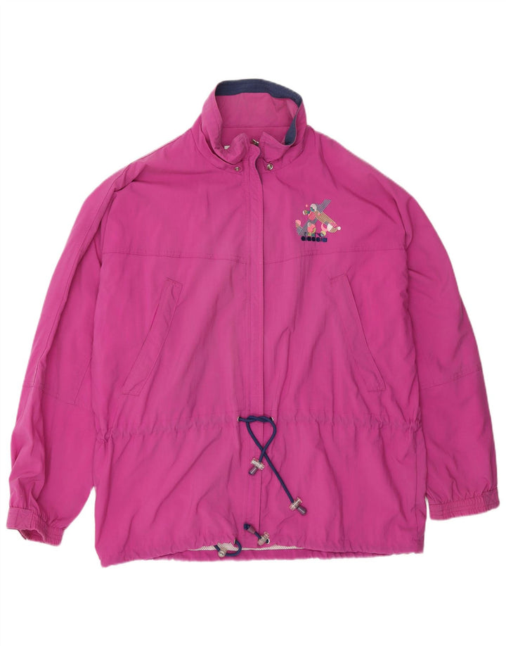 Diadora Übergroße Trainingsjacke für Damen, UK 14, Mittelviolett, Polyamid