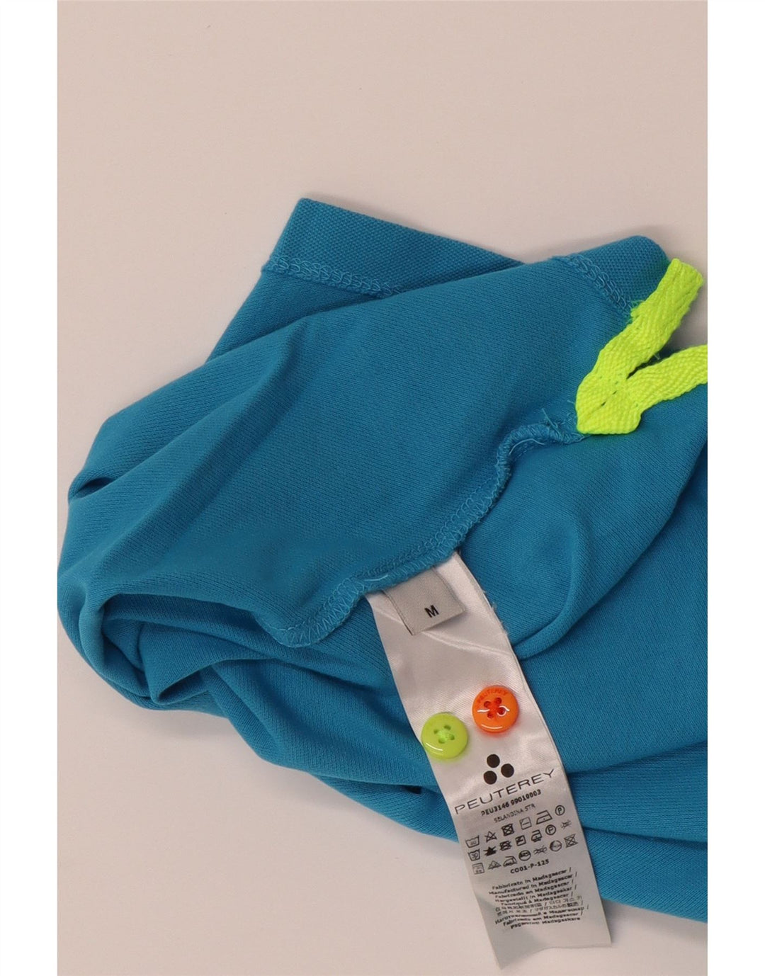PEUTEREY Herren-Poloshirt aus mittelblauer Baumwolle