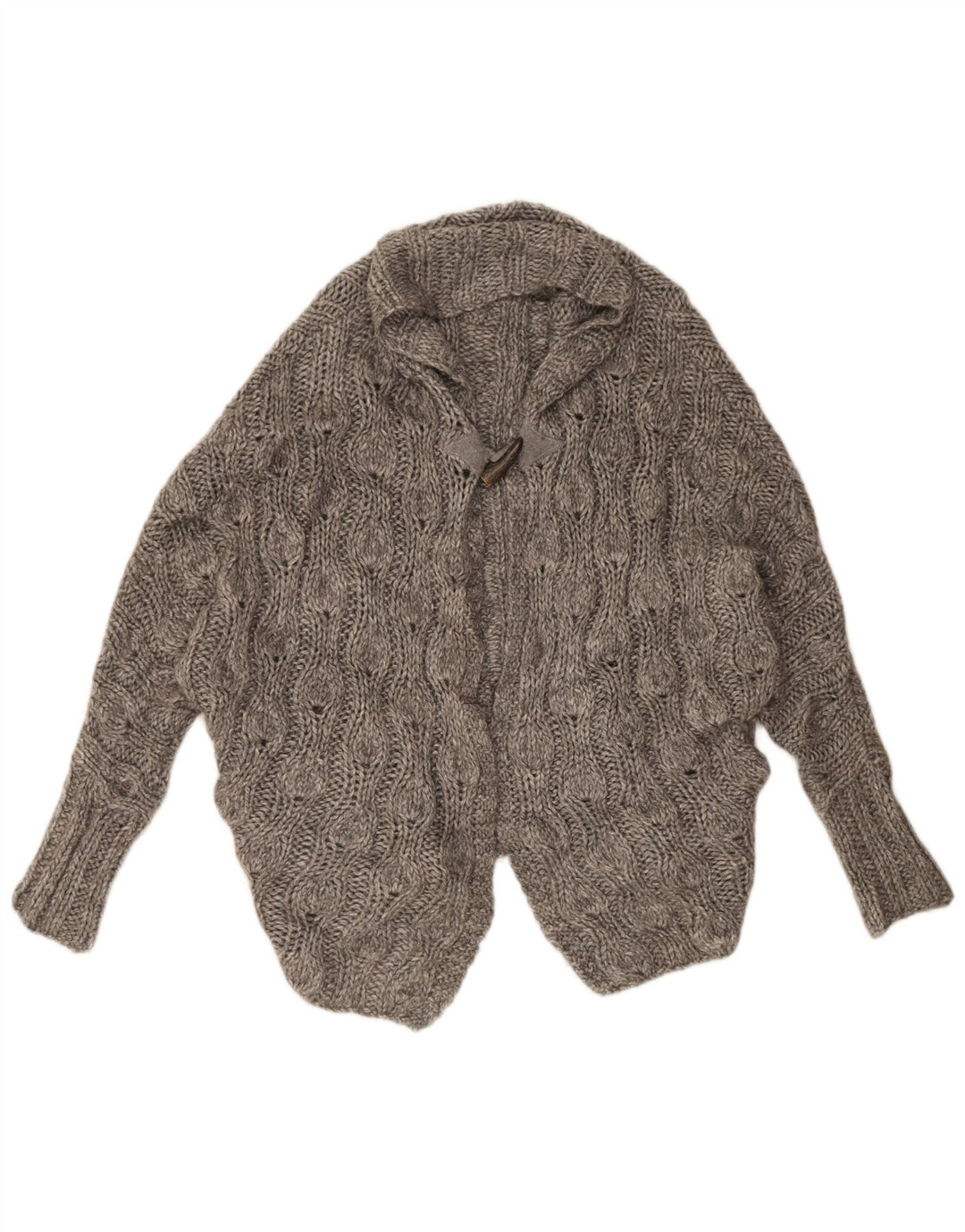 Ted Baker Damen-Strickjacke in Übergröße, Größe 1, XS, graues Acryl